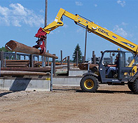 The Heavy Duty Pole Setter is used with Electric Cooperatives