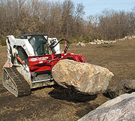 Rock and Tree Hand operator can easily pick up rocks